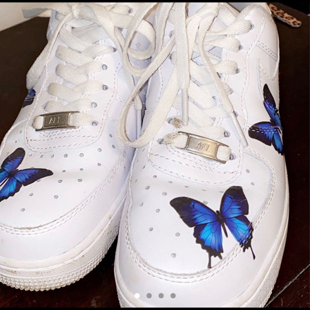 custom butterfly White airforce 1